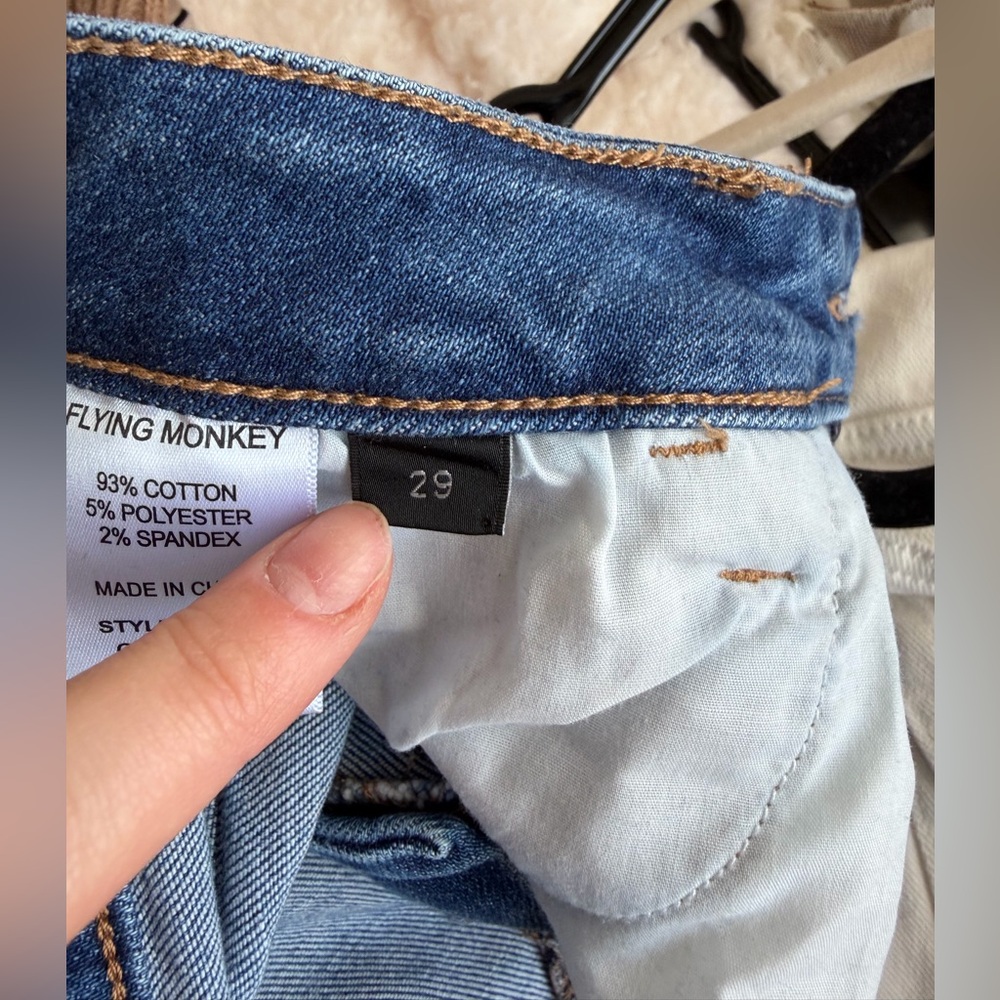 Congenial - Mid Rise Crop Slim Straight Jeans - Picture 8 of 8